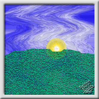 Up through the hedges