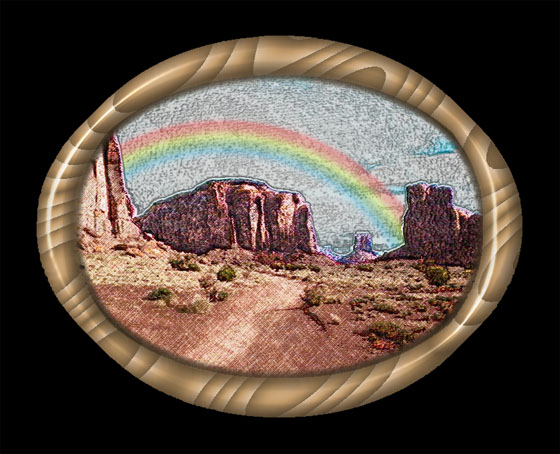 A Rainbow in the Hills