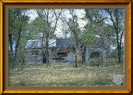 An Old House by a Rural Country Lane